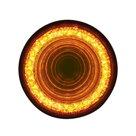 24 LED 4" "MIRAGE" Turn Signal Light - Amber LED/Clear Lens