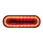 24 LED 6" Oval "MIRAGE" Stop Turn & Tail Light - Red LED/Clear Lens