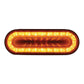 24 LED 6" Oval Mirage Turn Signal Light - Amber LED/Amber Lens