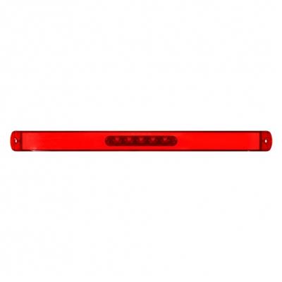 28 LED 17" S/T/T & P/T/C Light Bar - Red LED/Red Lens