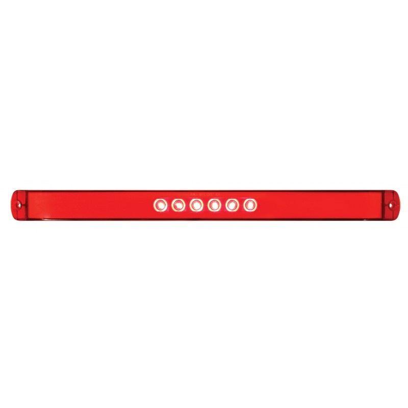 28 Led 17 S/t/t & P/t/c Light Bar - Red Led/red Lens - Lighting Accessories