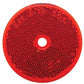 3 3/16" Round Center Bolt Reflector - Red