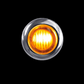 3/4" Mini Button Amber LED - 2 Wire
