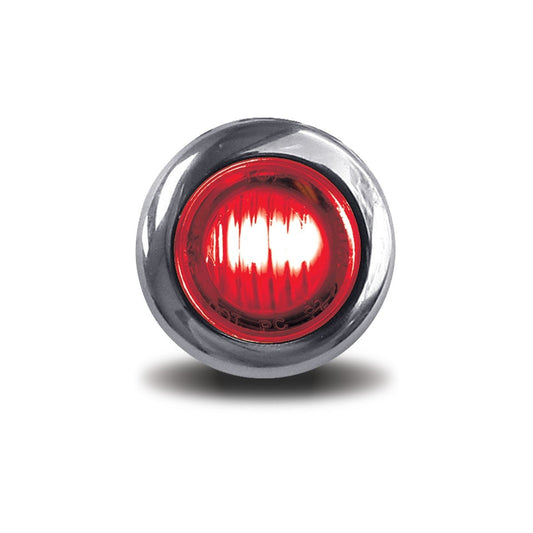 3/4" Red Marker Round LED Light - 3 Diodes