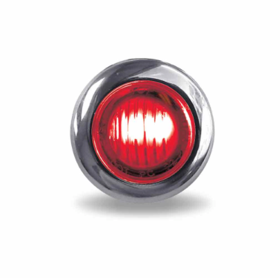 3/4″ Red Marker to Purple Auxiliary Round LED Light – 2 Diodes