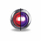 3/4″ Red Marker to Purple Auxiliary Round LED Light – 2 Diodes