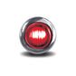 3/4" Round Clear Red LED Marker Light (3 Diodes)