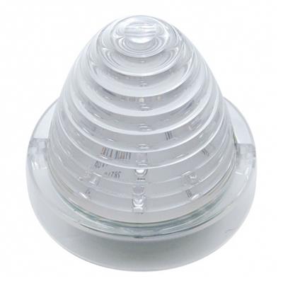 3 LED Beehive Truck-Lite Style Cab Light - Amber LED/Clear Lens