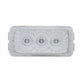 3 LED Reflector Clearance Marker - Red LED/Clear Lens
