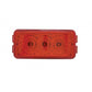 3 Red Led Small Rectangular Reflector Clearance/marker Light - Lens - Lighting & Accessories