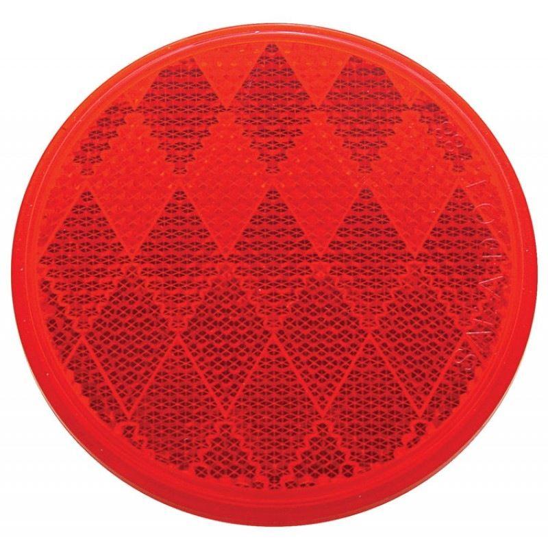 3 Round Quick Mount Reflector - Red - Lighting & Accessories