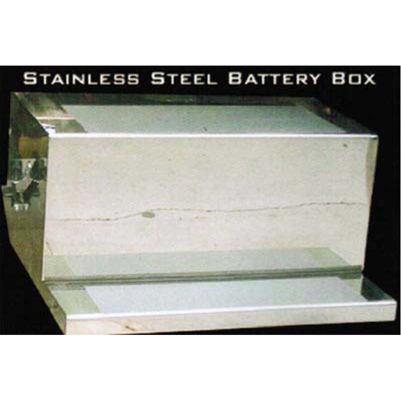 300 Series 30" Peterbilt 379 Battery Box w/ 6" Hook Latch Straps 304 Stainless Steel
