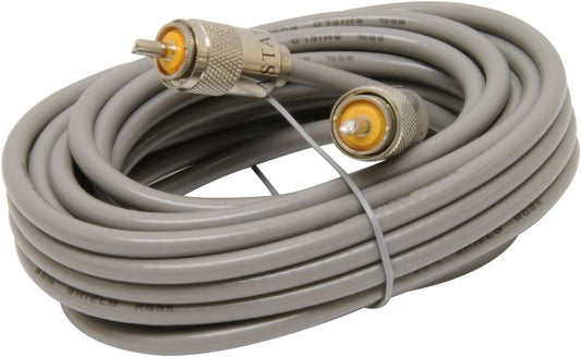 302-10267 - RG8X Cable with PL259 Connectors Grey (A8X18)