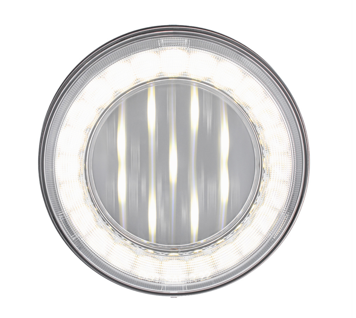 33 LED 4" Round Lumos Light X-Series (Back-Up) - White LED/Clear Lens