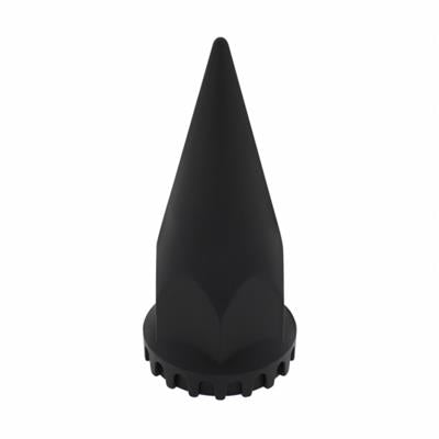 33 mm x 4 3/4" Black Spike Nut Cover w/ Flange - Thread-On