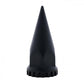 33mm x 4 3/4 Black Spike Nut Cover w/ Flange - Thread-On Nut Covers