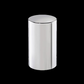 33mm Chrome Plastic Cylinder Thread-On Nut Cover 3 1/2"H