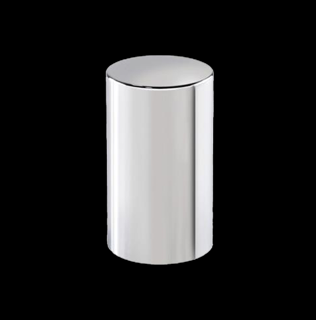 33mm Chrome Plastic Cylinder Thread-On Nut Cover 3 1/2"H