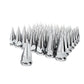 33mm x 4-3/4" Chrome Super Spike Nut Cover - Thread-On (60 Pack)