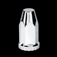 33mm X 4" Chrome Plastic Extra Tall Nut Cover W/ Flange - Thread-On