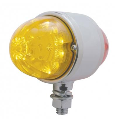 34 LED Reflector Watermelon Double Face Light - Amber & Red LED/Amber &