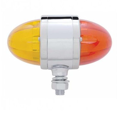 34 LED Reflector Watermelon Double Face Light - Amber & Red LED/Amber &