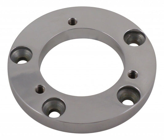 3:5 Hub Adapter Ring (3-Hole Bolt Pattern mates to 5-Hole Bolt Pattern) - Polished Aluminum