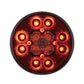 36607 - 4" Round Combo Light with 12 Dual LED Stop, Turn & Tail Light & 16 LED Back-Up Light - Red LED/Red Lens to White