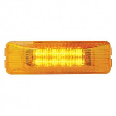 38161 - 12 Amber LED Rectangular Clearance/Marker Light - Amber Lens