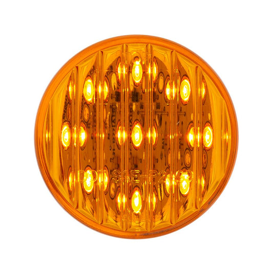 38170 - 9 Amber Led 2" Flat Clearance/Marker Light - Amber Lens