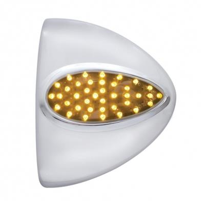 39 Amber Led "Teardrop" Auxiliary/Utility Turn Signal Light Cover