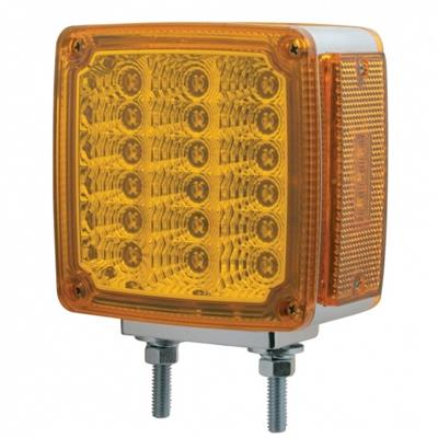 39 LED Double Face Turn Signal - Amber LED/Amber Lens