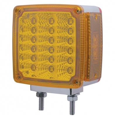 39 LED Reflector Double Face Turn Signal (Driver) - Amber/Red Lens