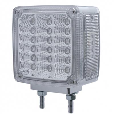 39 LED Reflector Double Face Turn Signal Light - Clear Lens - Driver