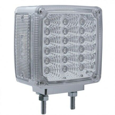 39 LED Reflector Double Face Turn Signal Light - Clear Lens - Passenger