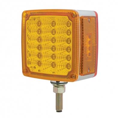 39 LED Reflector Double Face Turn Signal Light (Passenger) - Amber & Red LED/Amber & Red Lens