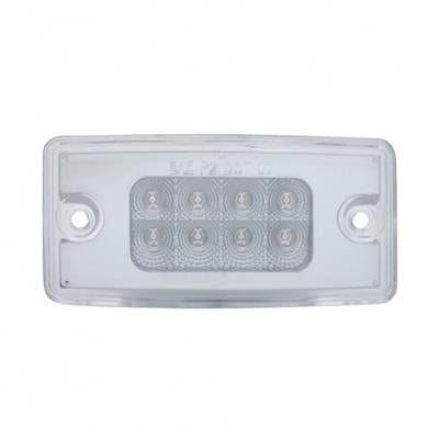 39487 - 8 LED Freightliner Reflector Cab Light  Freightliner Century/Columbia/FLD - Amber LED/Clear Lens