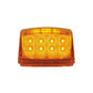 17 LED Reflector Square Cab Light - Amber LED/Amber Lens Lighting & Accessories