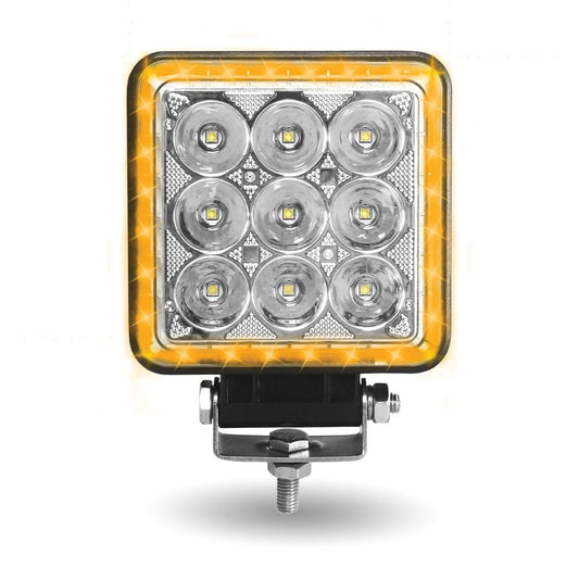 4.25" 'Strobe Series' Spot LED Work Lamp with Amber Strobe (3500 Lumens)