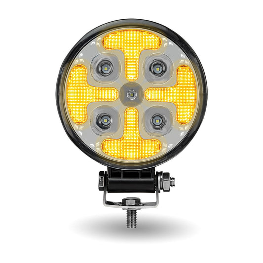 4.5" 'Strobe Series' Spot LED Work Lamp Amber Strobe (1800 Lumens)