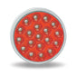 4" Anodized Dual Revolution Red Stop, Turn & Tail to White Back Up LED Light (19 Diodes).