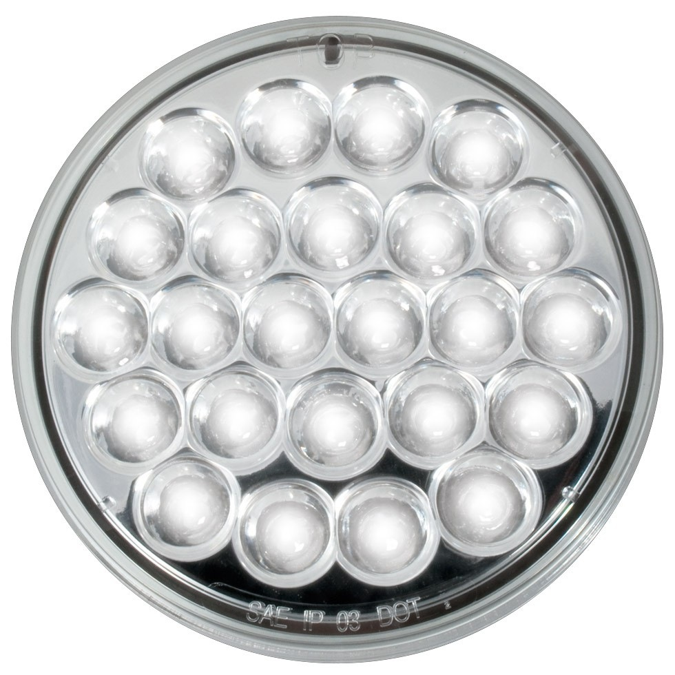 4 Round 24 Led Light (White Leds / Clear Lens) - Lighting & Accessories