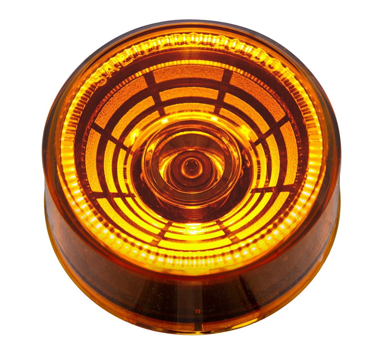 4 LED 2 1/2" Round Abyss Light (Clearance/Marker) - Amber LED/Amber Lens