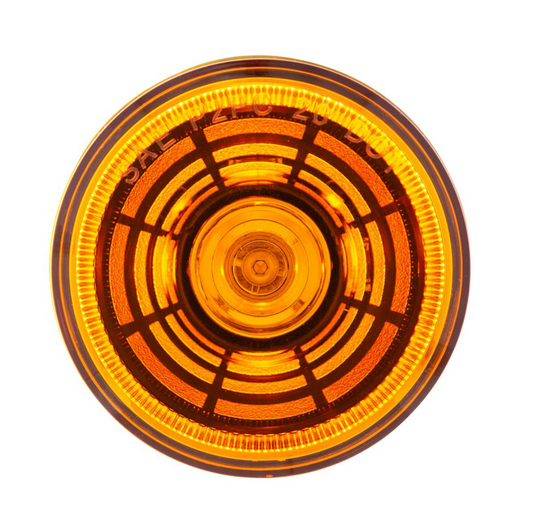 4 LED 2 1/2" Round Abyss Light (Clearance/Marker) - Amber LED/Amber Lens