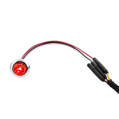 4 LED Dual Function Mini Watermelon Light (Clearance/Marker) - Red LED/Red Lens