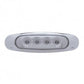 4 LED Reflector Clearance/Marker Light - Amber LED/Clear Lens