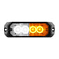 4" Medium Rectangular High Power Led Strobe Light White& Amber/Clear