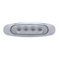 4 Red Led Reflector Marker Light W/ Chrome Plastic Bezel - Clear Lens - Lighting & Accessories