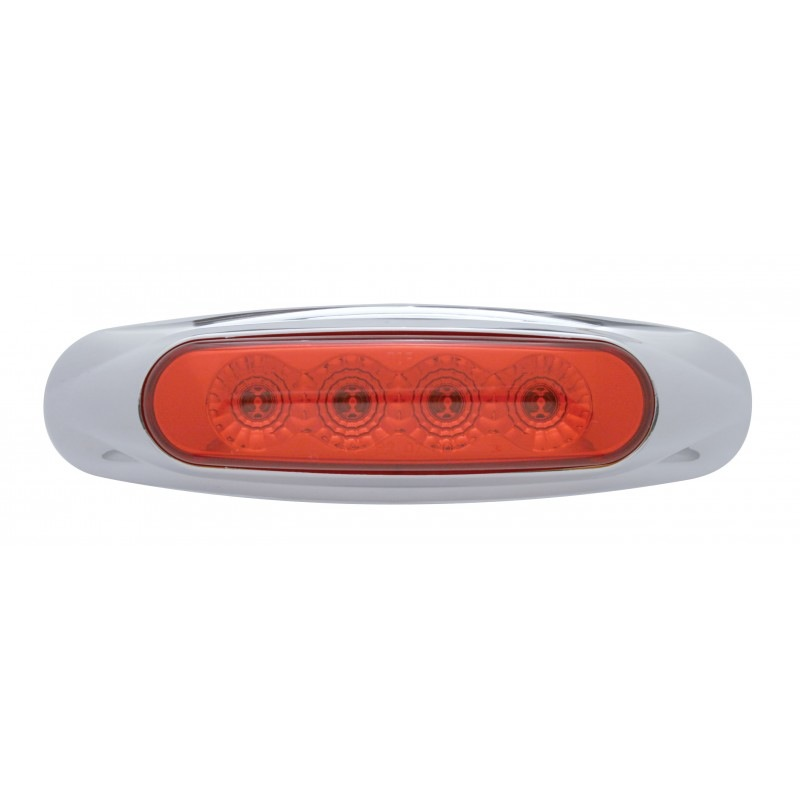 4 Led Reflector Clearance/marker Light - Red Led/red Lens - Lighting & Accessories