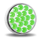 4" Red Stop, Turn & Tail to Green Auxiliary Dual LED Light (19 Diodes)